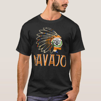 NAVAJO NATIONELL, FLAGGA, inhemsk amerikansk medbo T Shirt