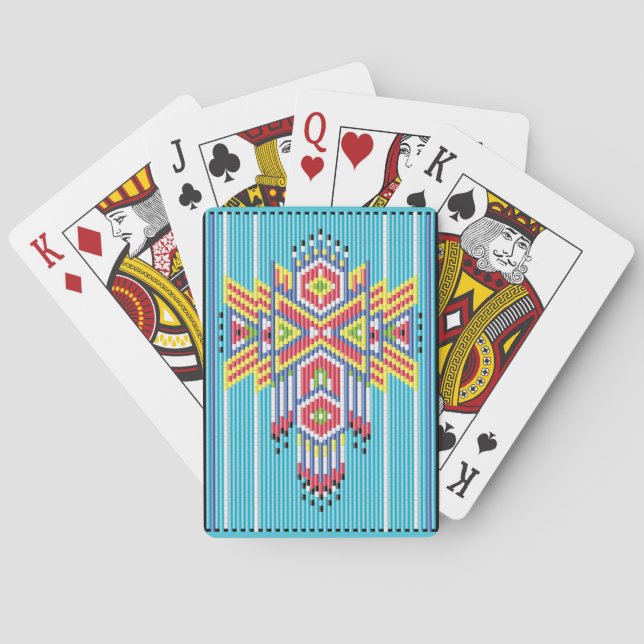 Navajo-pärlmönster Casinokort (Baksidan)