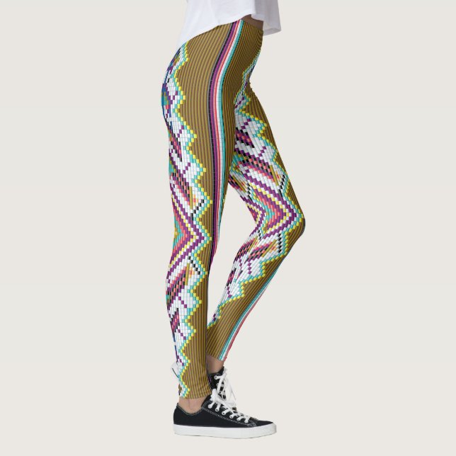Navajo-pärlmönster Leggings (Höger)