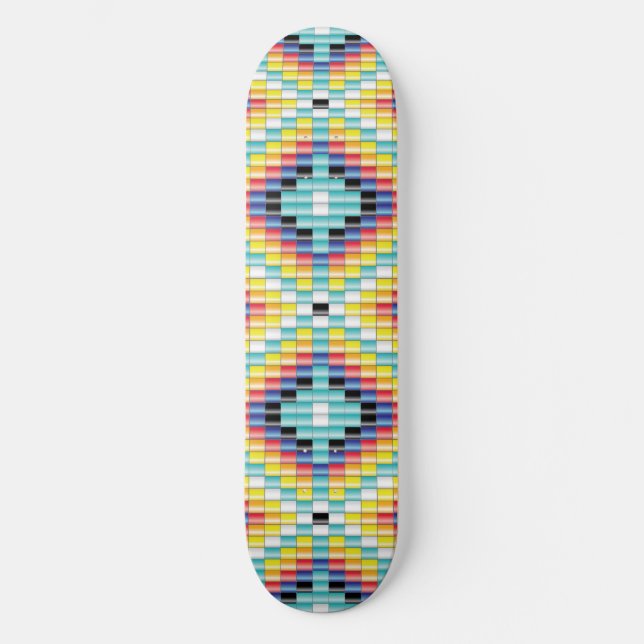 Navajo-pärlmönster Mini Skateboard Bräda 18,5 Cm (Framsida)