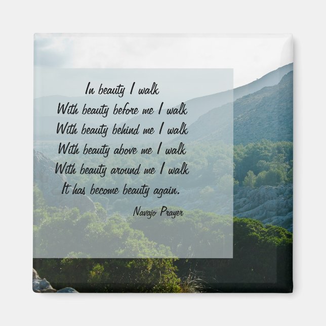 Navajo Prayer Walk i Beauty Magnet (Framsidan)