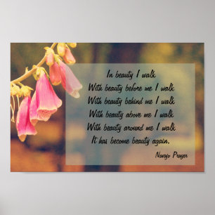 Navajo Prayer Walk i Beauty Poster