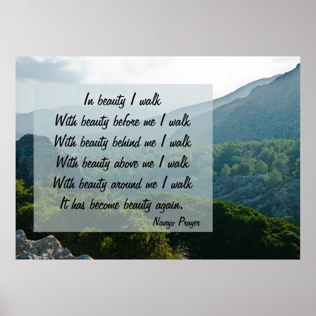 Navajo Prayer Walk i Beauty Poster (Framsidan)