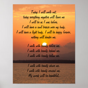 Navajo Prayer Walk i Beauty Poster