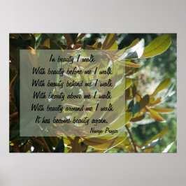 Navajo Prayer Walk i Beauty Poster