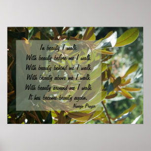 Navajo Prayer Walk i Beauty Poster