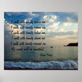 Navajo Prayer Walk i Beauty Poster