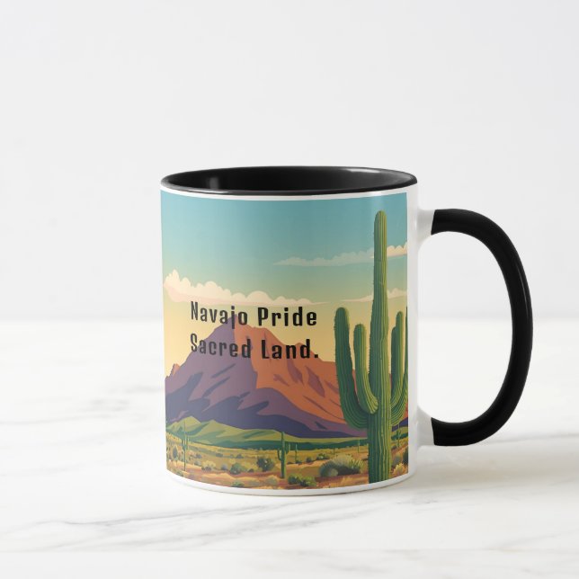 Navajo Pride Typography Spirit Mugg (Höger)