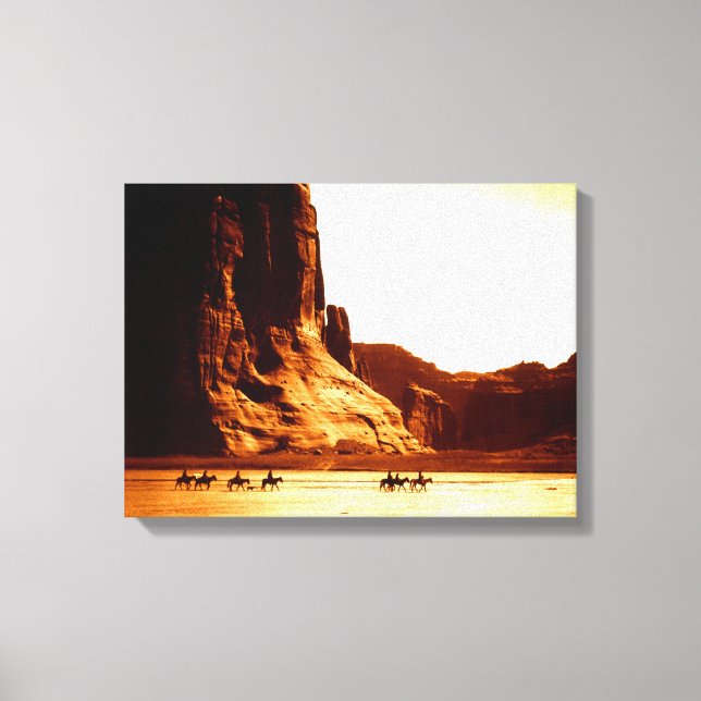 Navajo Riders in Canyon de Chelly 1904 by Edward C Canvastryck (Framsida)