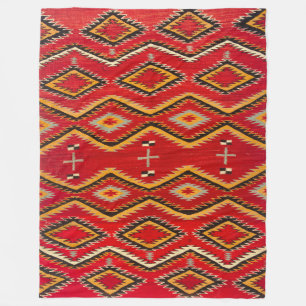 NAVAJO SADDLE BLANKET 1910 REPRINT FLEECEFILT