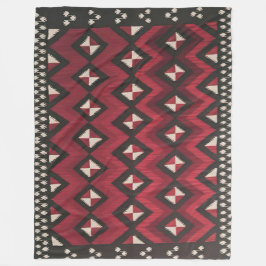 NAVAJO SADDLE BLANKET REPRINT FROM 1920 FLEECEFILT