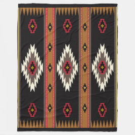 Navajo Stil Blanket Fleecefilt