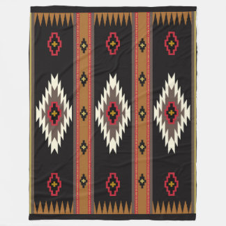 Navajo Stil Blanket Fleecefilt