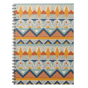 Navajo Stil Seamless Mönster Design Anteckningsbok