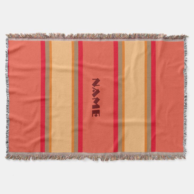 ’Navajo’ Stil Ull Throw Blanket Filt (Framsidan)