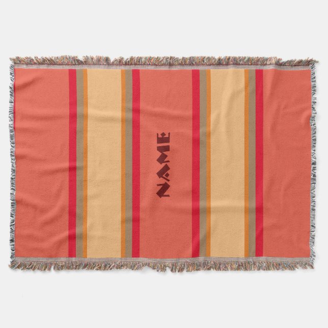 ’Navajo’ Stil Ull Throw Blanket Filt (Framsidan)