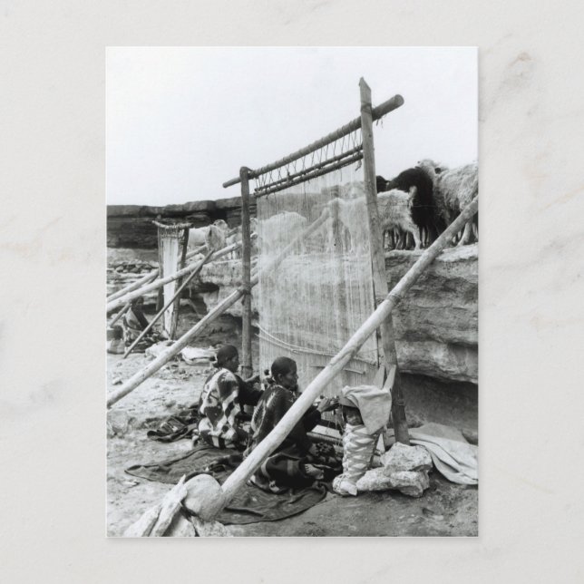 Navajo weavers, 1914 vykort (Framsida)