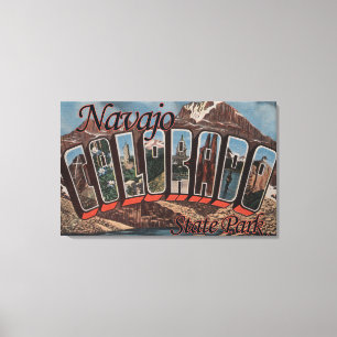 Navajodelstatspark, Colorado - stor brevplats Canvastryck