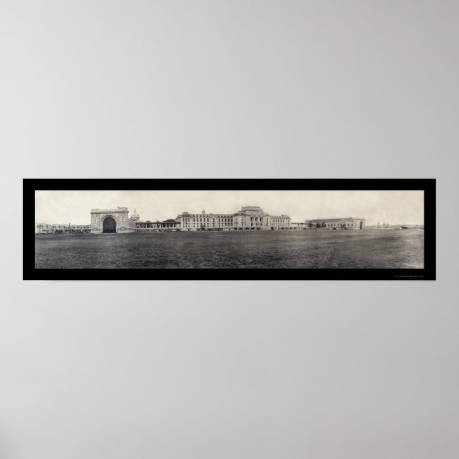Naval Academy Byggnad Photo 1909 Poster (Framsidan)