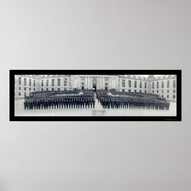 Naval Academy Midskemen Photo 1922 Poster (Framsidan)