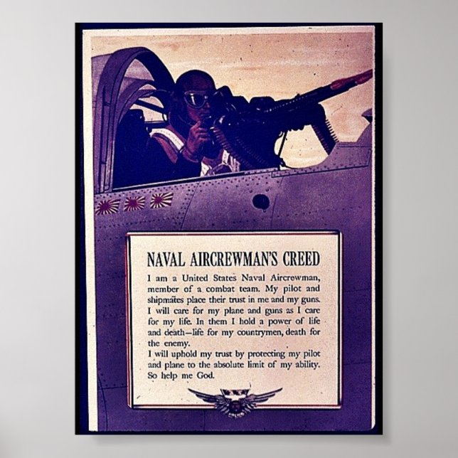 Naval Aircrewman'a Creed Poster (Framsidan)