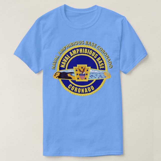 Naval Amphibious Base Coronado w Txt T Shirt (Design framsida)