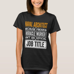 Naval Architect Officiell Job Title Career Navy Jo T Shirt
