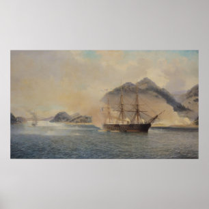 Naval Battle of Shimonoseki sund Poster