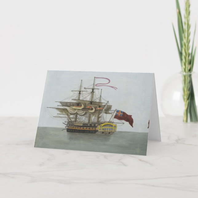 Naval Battleship Helgkort (Framsida)