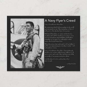 Naval Flyers Creed Vykort