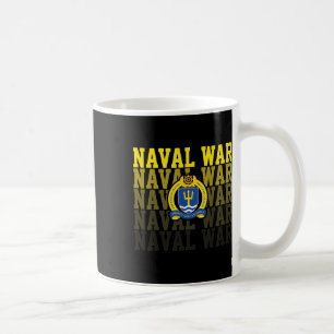 Naval Krig College Retro Vintage Sports För manar Kaffemugg