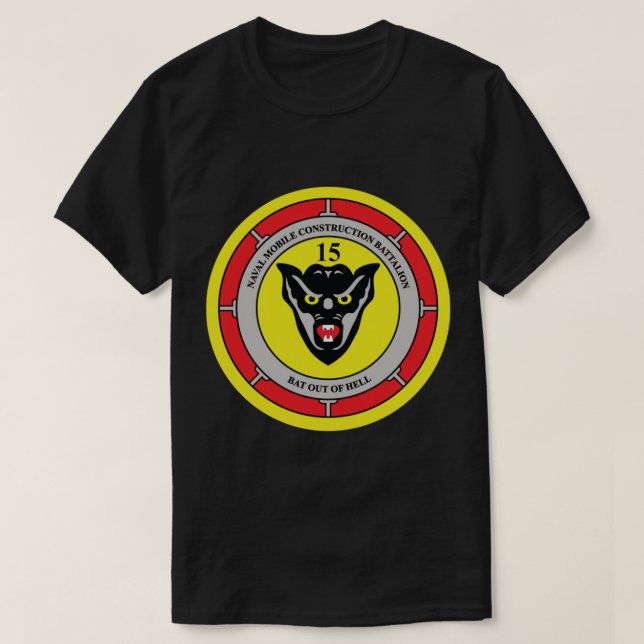 Naval Mobile Construction Battalion 15 (NMCB-15) T Shirt (Design framsida)