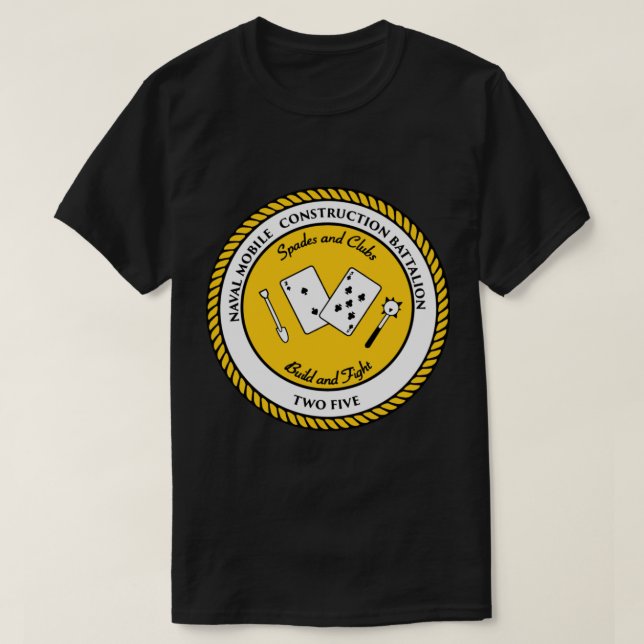 Naval Mobile Construction Battalion 25 (NMCB-25) T Shirt (Design framsida)
