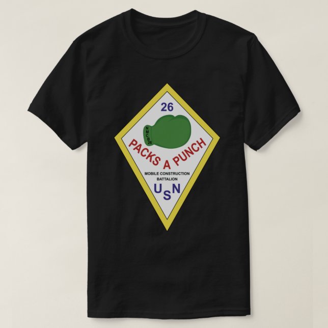 Naval Mobile Construction Battalion 26 (NMCB-26) T Shirt (Design framsida)