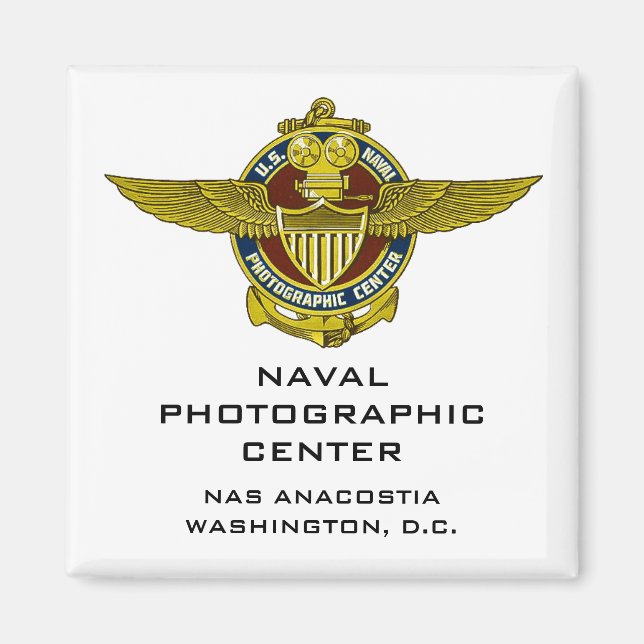 NAVAL PHOTOGRAPHIC CENTER (Färg) Magnet (Framsidan)