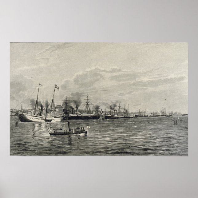 Naval Review i Kiel Poster (Framsidan)