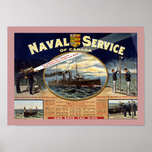 Naval Service i Kanada (canvas) Poster