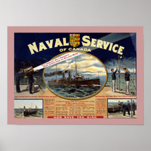 Naval Service i Kanada (gräns) Poster