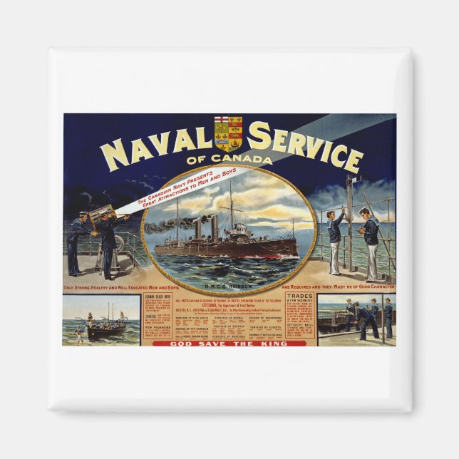 Naval Service i Kanada Magnet (Framsidan)