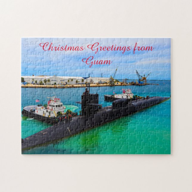 Naval ubåt Guam.  Pussel (Horisontell)