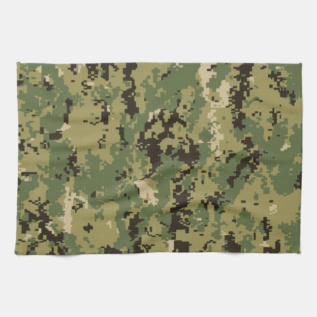 Naval Woodland Camouflage Kökshandduk (Horisontell)