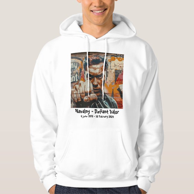 Navalny - Defiant Valor Hoodie (Framsida)