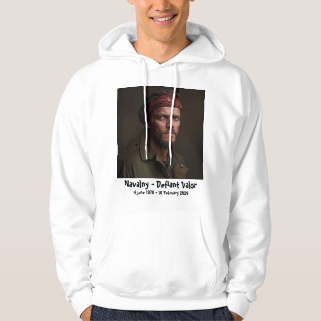 Navalny - Defiant Valor Hoodie (Framsida)