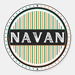 Navan City Pride Emblem – Irish Identity Runt Klistermärke