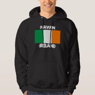 Navan Irland med irländsk flagga Tröja Med Luva