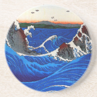 Navaro Rapids, Hiroshige Japansk finkonst Underlägg Sandsten