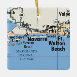 Navarra Florida Karta Julgransprydnad Keramik