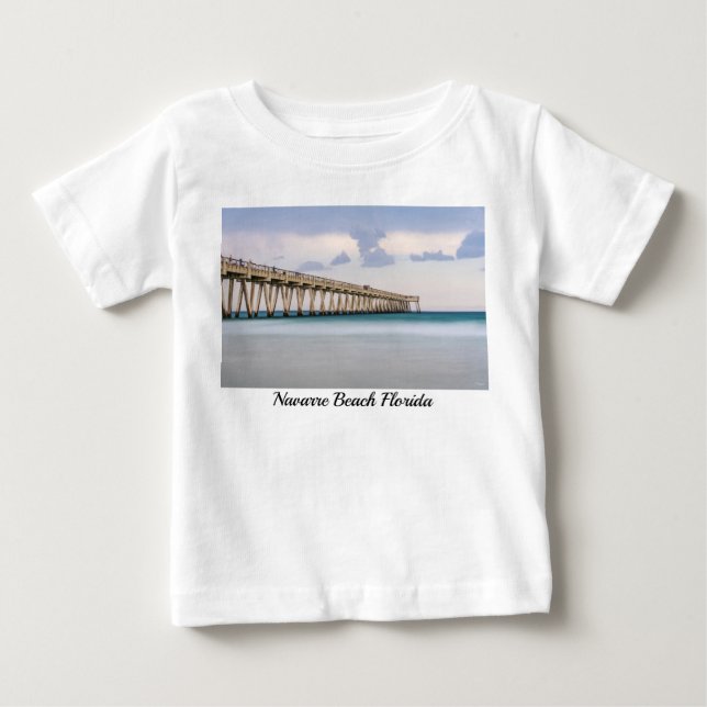 Navarre Beach Fishing Pier Baby Småbarn T-shirt (Framsida)