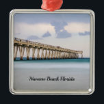 Navarre Beach Fishing Pier Ornament<br><div class="desc">Ornament med fantastisk lila färg som reflekterar i himlar efter regnet i Navarre Beach Fishing Pier i Florida, Förenade Stater, medan havets nödställda färg reflekterar i vatten. Den här piren är den längsta i staten och sträcker sig 1585 fot. Tittar du fler utskrifter eller produkter? Besök gärna min butik: http://www.zazzle.com/timelessmomentsphtgy...</div>