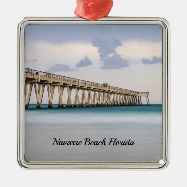 Navarre Beach Fishing Pier Ornament (Framsidan)